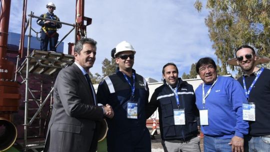 Sergio Massa anunció en Neuquén medidas para aumentar la producción de gas y petróleo