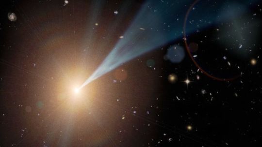 Investigadores descubrieron un agujero negro que apunta hacia la tierra