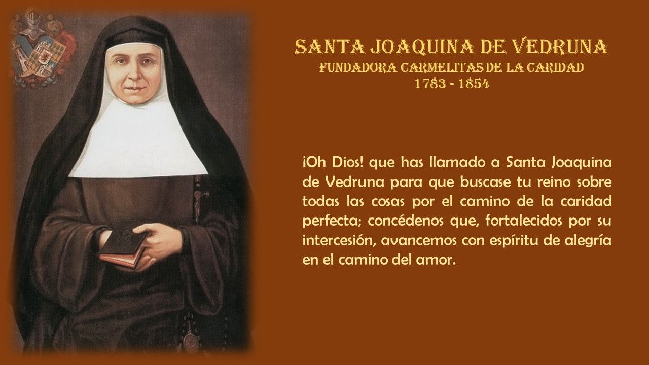 Santos del 22 de mayo: Santa Joaquina de Vedruna